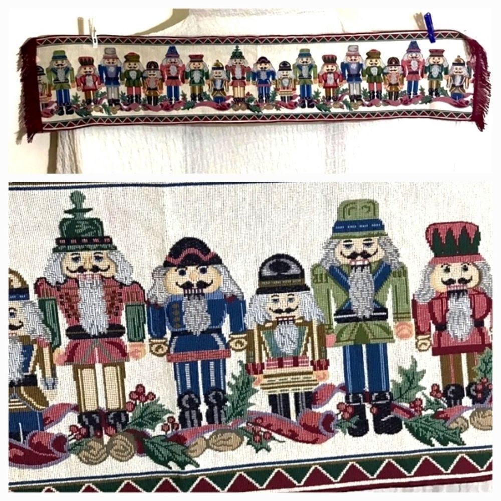 Christmas Christmas Nutcrackers Tapestry Table Runner